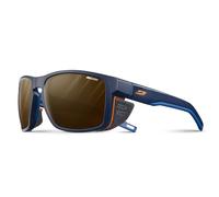 Julbo Mixte Shield Lunettes de soleil, Bleu/Bleu/Orange, Taille unique EU