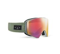 Julbo - Razor Edge Reactiv 1-3 - Masque ski Gris / Vert - Reactiv High Contrast 1-3 Flash Rouge