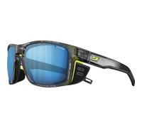 Julbo Shield Lunettes de Soleil, Noir/Jaune Fluo Capsule Ocean Master, L Mixte