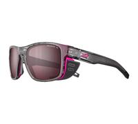 Julbo - Shield M Translucide Brillant Gris Rose Fluo Spectron Hd 3 Polarized - Lunettes de soleil