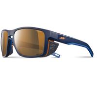 Julbo Mixte Shield Lunettes de soleil, Bleu/Bleu/Orange, Taille unique EU