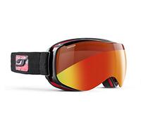Julbo Starwind Masque de Ski Femme, Noir Camo/Rouge, Taille L