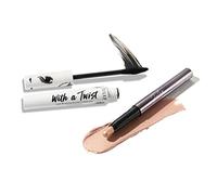 Julep Fard à paupières 101 Crème à poudre imperméable Champagne Shimmer et avec un mascara volumisant et allongeant les cils avec bambou