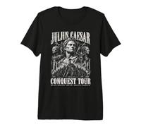 Jules César Conquest Tour Histoire Romaine Bootleg Drôle T-Shirt Haut de Gamme