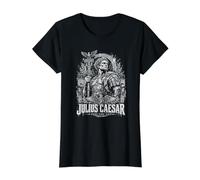 Jules César Veni Vidi Vici Rome Antique SPQR T-Shirt Graphique avec Valeur, Femme, Noir, S