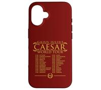 Jules César World Tour Histoire Romaine drôle Coque pour iPhone 16