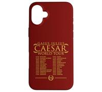 Jules César World Tour Histoire Romaine drôle Coque pour iPhone 16 Plus