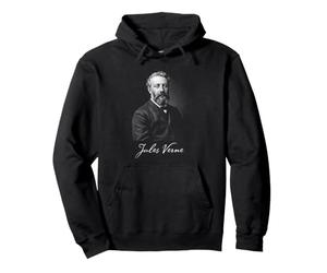 Jules Verne Classic Science Fiction Auteur Hommage Sweat à Capuche