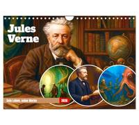 Jules Verne. Sa vie, ses œuvres, Version française (Calendrier mural 2026 DIN A4 portrait), Calendrier CALVENDO mensuel