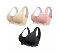 Juli Atelier Soutien-Gorge sans Fil Galbant avec Fermeture Frontale Soutien-Gorge Fermeture Devant Push-Up Sport Confortable Respirant pour Femme - Brassière de Tous Les Jours