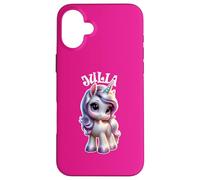 Julia Adorable Motif Licorne pour Fille Nom Julia Coque pour iPhone 16 Plus