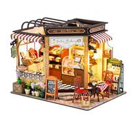 Julia Bakery Kit de construction de maison miniature pour adultes, mini maison de poupée en bois pour anniversaire, Noël, Julia Bakery