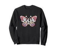 Julia Butterfly - Word Art personnalisé avec nom Mignon Sweatshirt