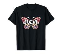 Julia Butterfly - Word Art personnalisé avec nom Mignon T-Shirt