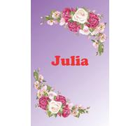 Julia: Carnet de notes petit format 12,7 x 20,32 cm(5x8po) avec Prénom personnalisé Julia ;Cadeau d'anniversaire, noël ou action de grâces pour femmes, maman, sœur, copine, filles. ... pages lignée,