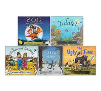 Julia Donaldson Collection Coffret de 5 livres (Zog et les médecins volants, Tiddler, Le mariage des épouvantails, Stick Man, The Ugly Five)