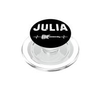 Julia Guitare Battement De Coeur Musique Guitariste PopSockets PopGrip pour MagSafe