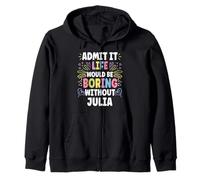 Julia Personalised Name Funny Cute Custom Julia Name Sweat à Capuche