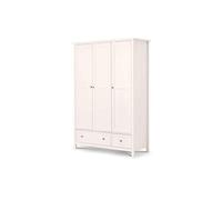 Julian Bowen Armoire combinée à 3 Portes Maine, Blanc Surf
