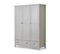 Julian Bowen Armoire combinée à 3 Portes Maine, Gris Tourterelle