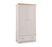 Julian Bowen Armoire combinée Richmond à 2 Portes, Gris/chêne