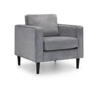 Julian Bowen Chaise Hayward, chenille gris foncé, taille unique