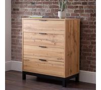 Julian Bowen Commode Bali à 4 tiroirs, chêne