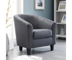 Julian Bowen Fauteuil cabriolet Hugo, gris ardoise