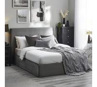 Julian Bowen Lit de Rangement relevable Shoreditch, Gris, King Size