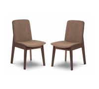Julian Bowen Lot de 2 chaises de salle à manger Kensington, noyer