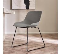 Julian Bowen Lot de 2 chaises Rocco - Gris Clair, polypropylène, 80 x 49 x 51,5 cm