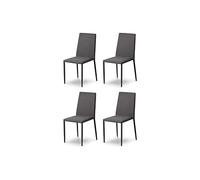 Julian Bowen Lot de 4 chaises de salle à manger Jazz, gris
