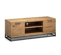 Julian Bowen Meuble TV Brooklyn, Chêne/Gunmetal