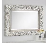 Julian Bowen Miroir Mural Baroque, Blanc