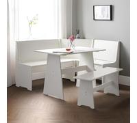 Julian Bowen Newport Ensemble de Salle à Manger d'angle Blanc Surf