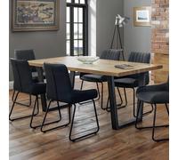 Julian Bowen Table à Manger Brooklyn, chêne/Bronze