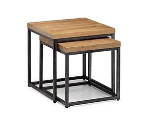 Julian Bowen Tables gigognes d’appoint Brooklyn, chêne