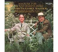 JULIAN BREAM / GEORGE MALCOLM - sonatas for lute & harpsichord (bach & vivaldi) LP