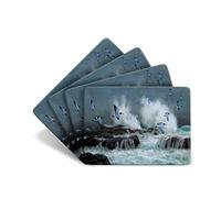 Julian Friers Lot de 4 grands sets de table antidérapants avec dos en liège