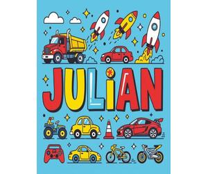 Julian Personalized Sketch Book: Glossy Cover with 100+ Pages for drawing, coloring and using imagination. First few sheets have idea starters. ... go, and better than screens and electronics.