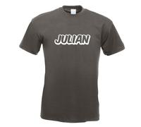 Julian Prenom Garçons T-Shirt Impression Haut Fun Design Imprimé