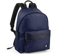 Julian Ross Sac à dos Premium Unisexe, Adulte et Garçon, Imperméable, Soft PU, Intérieur Doublé, Bretelles et Dossier renforcés, École et Voyage, bleu marine, 41cm