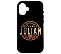 Julian The Man The Myth The Legend Vintage Personnalisé Coque pour iPhone 16