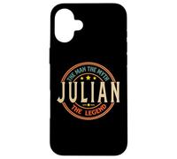 Julian The Man The Myth The Legend Vintage Personnalisé Coque pour iPhone 16 Plus