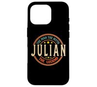 Julian The Man The Myth The Legend Vintage Personnalisé Coque pour iPhone 16 Pro