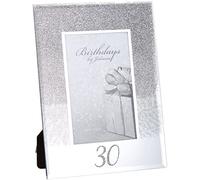 Juliana Cadre en Verre Miroir à Paillettes pour 30 Ans 10,2 x 15,2 cm