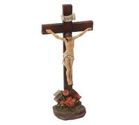 Juliana Figurine Jesus on Cross Religious Ornament by by