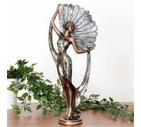 Juliana Lady Figurine in Bronze and Silver - Silhouette Collection - 37cm Tall