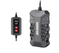 JULIAQUA Chauffage Aquarium avec Affichage Température Eco Réchauffeur réglable 25W/50W/100W/150W (Q-50W)