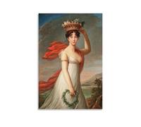 Julie As Flora Élisabeth Vigée-Lebrun Poster d'œuvres d'art Impression sur toile Décoration d'intérieur 30 x 45 cm